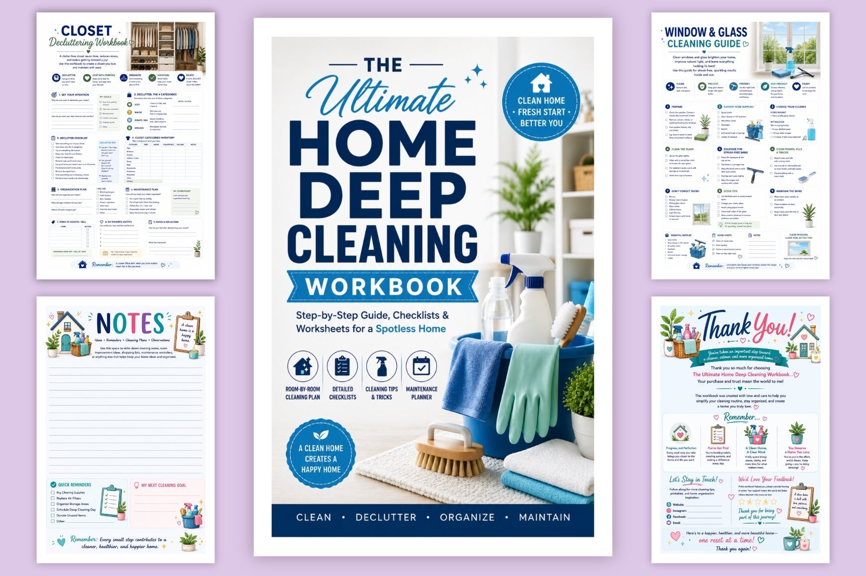 The Ultimate Home Deep Cleaning Workbook