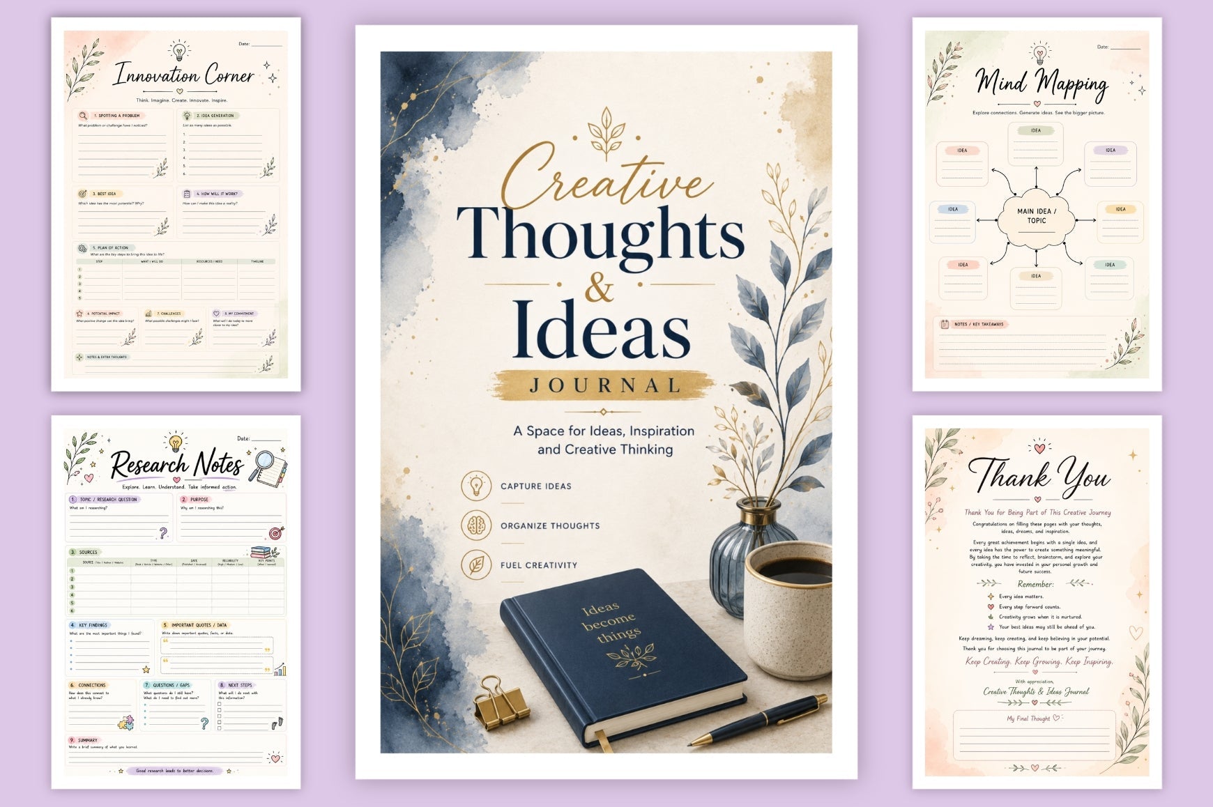 Creative Thoughts Ideas Journal