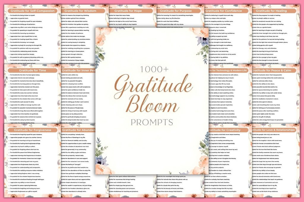 Gratitude Bloom Prompts