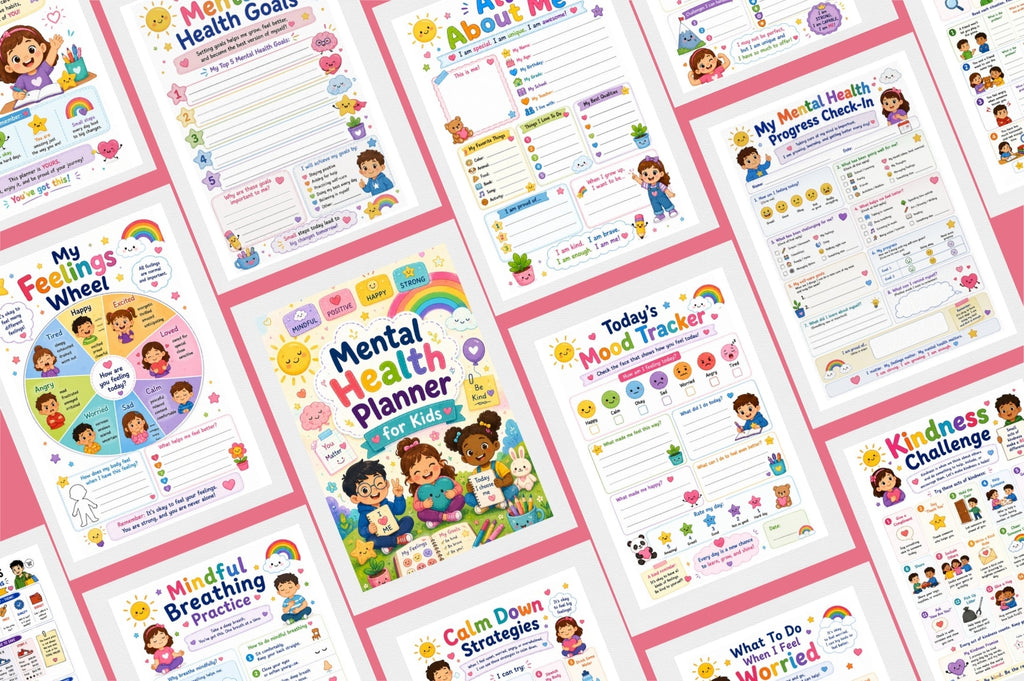 Mental Health For Kids Planner