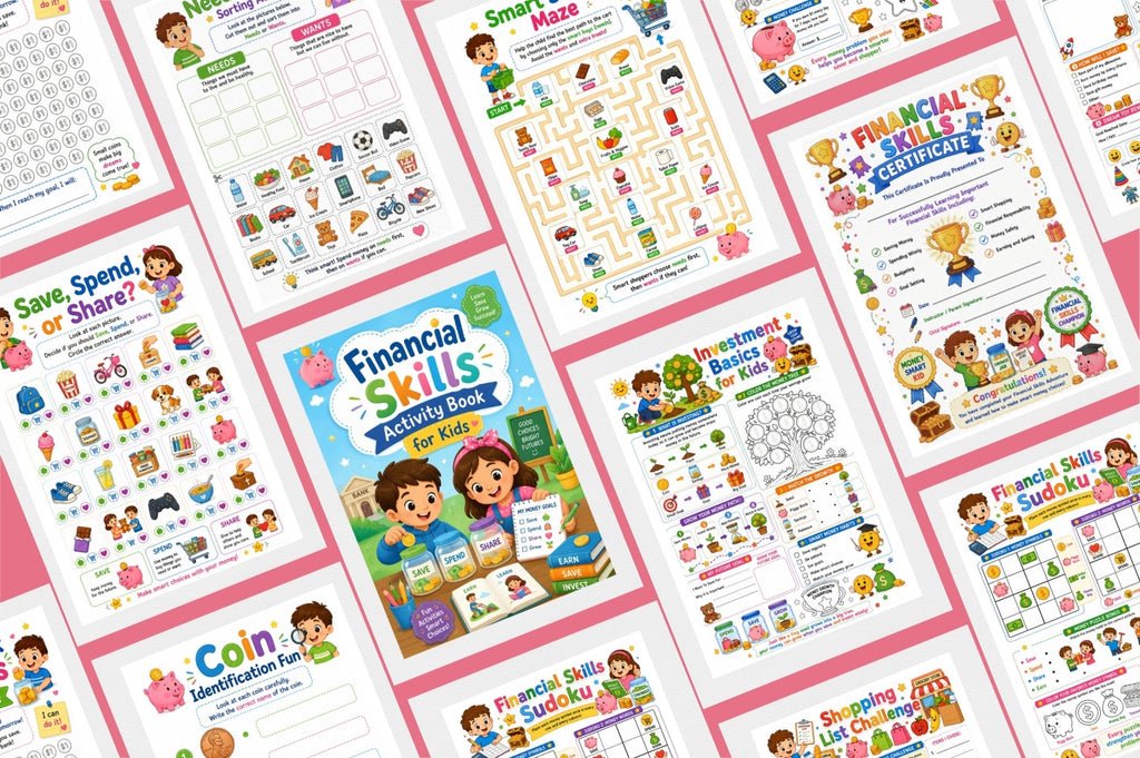 Financial Skills Activity For Kids Book