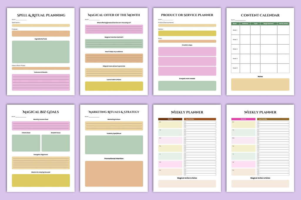 Witchcraft Business Planner