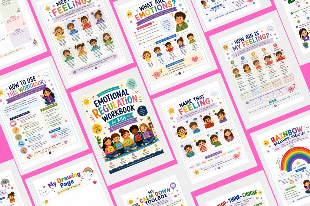 Emotional Regulation For Kids Workbook