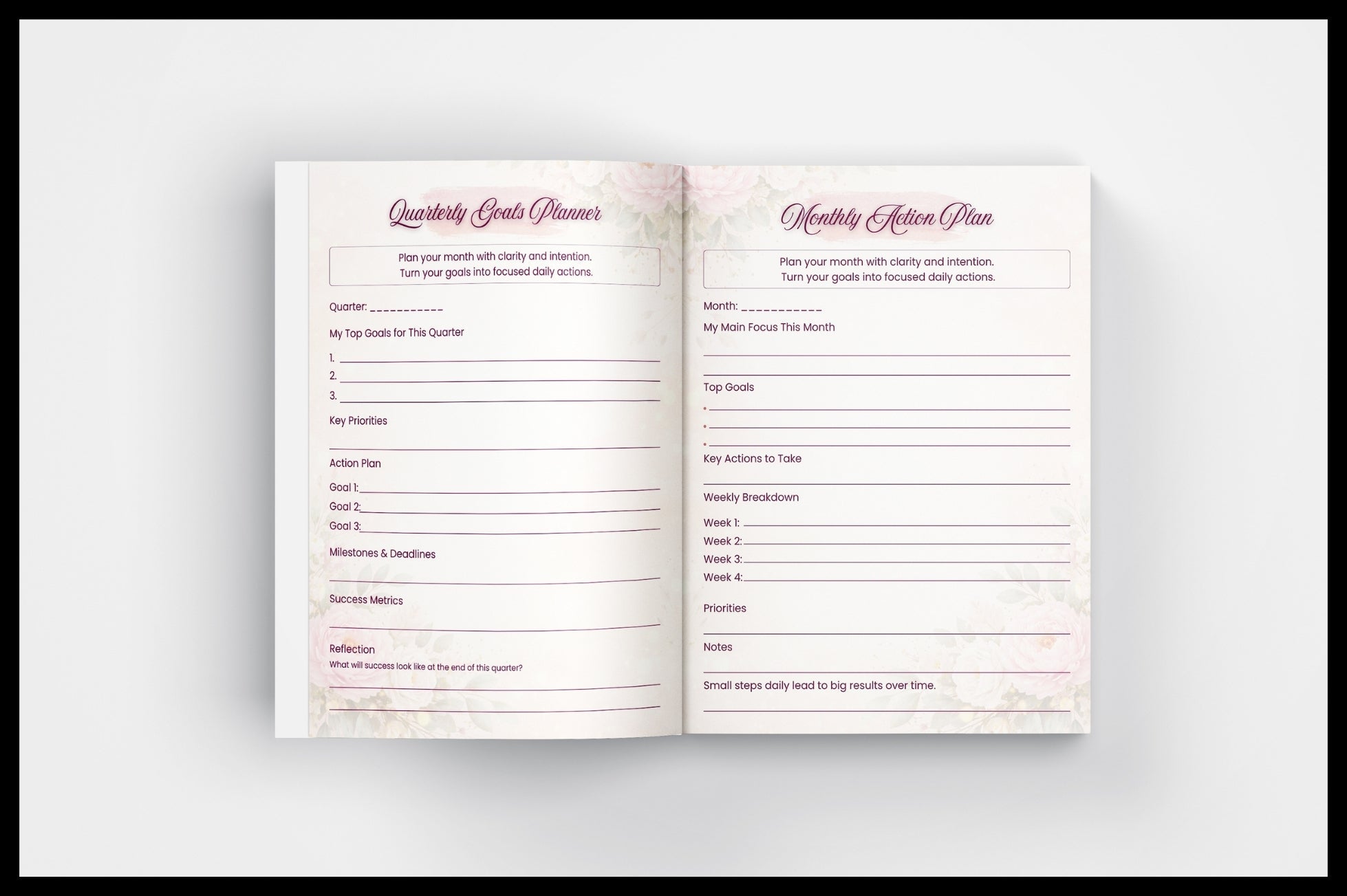 Dream Life Vision Board Planner