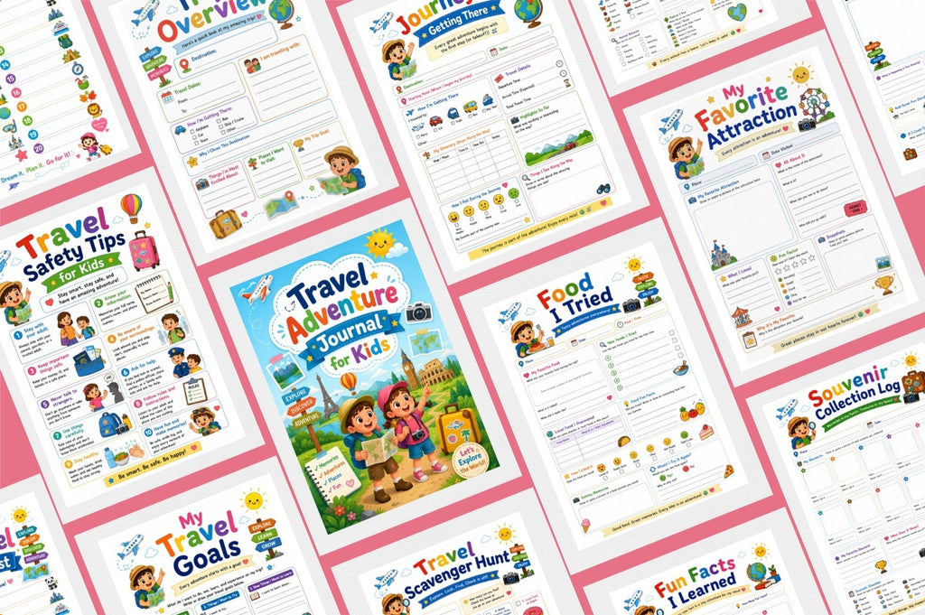Travel Adventure For Kids Journal