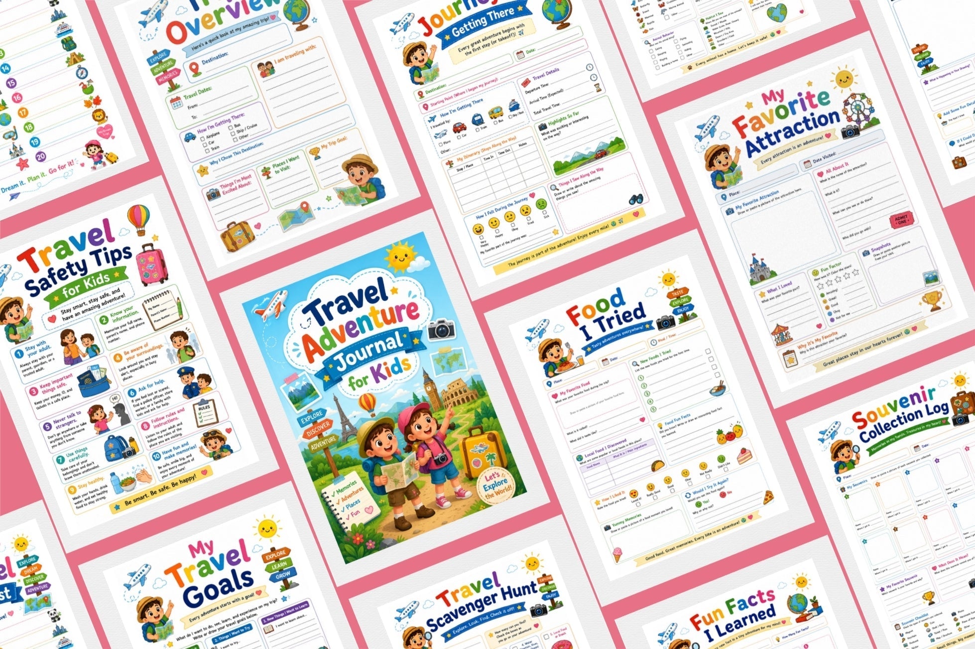 Travel Adventure For Kids Journal