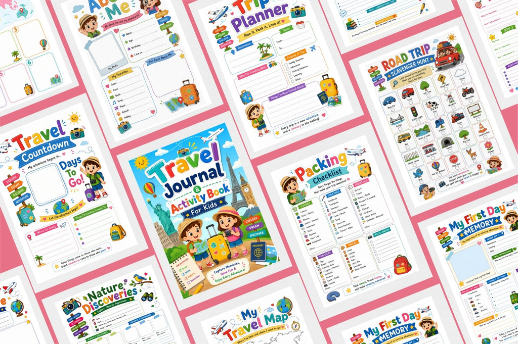 Travel Activity For Kids Journal