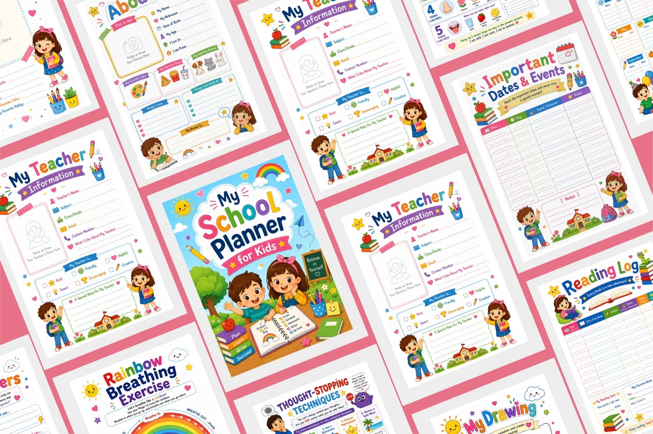 My School For Kids Planner