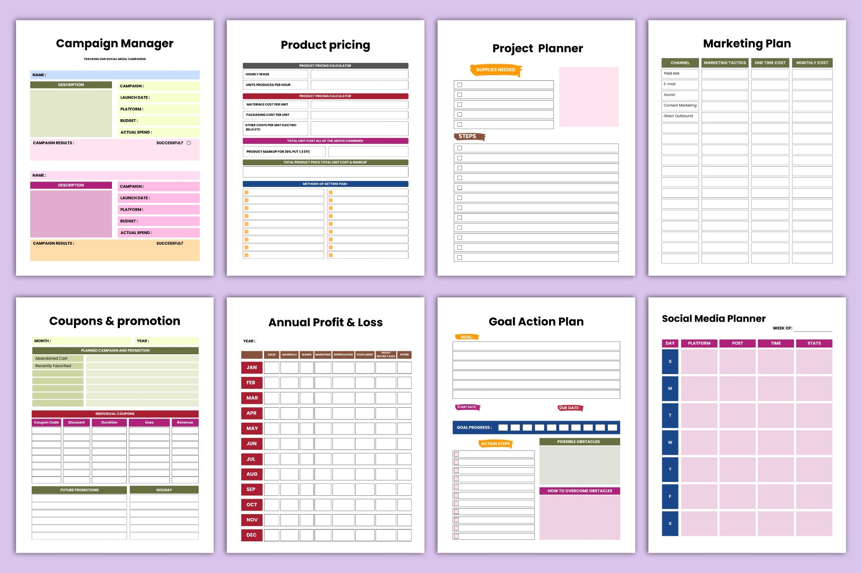 Soulful Content Creator Planner