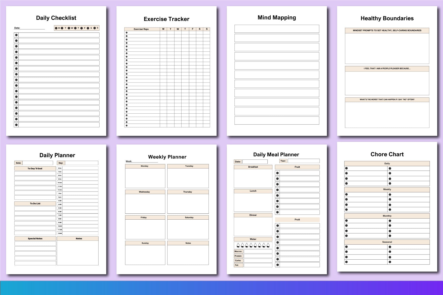 Life Self-Help Planner