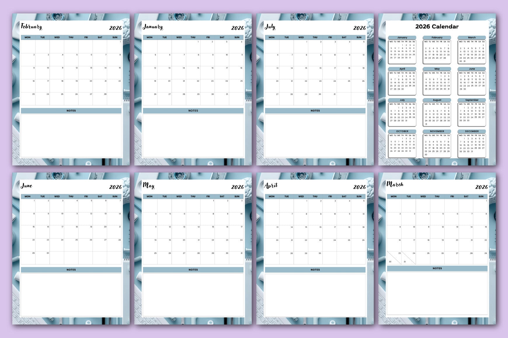 ADHD Brain Dump Toolkit Planner Digital Preview