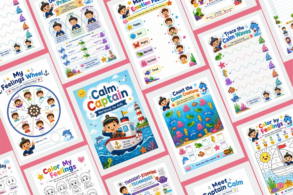 Calm Captain For Kids Workbook