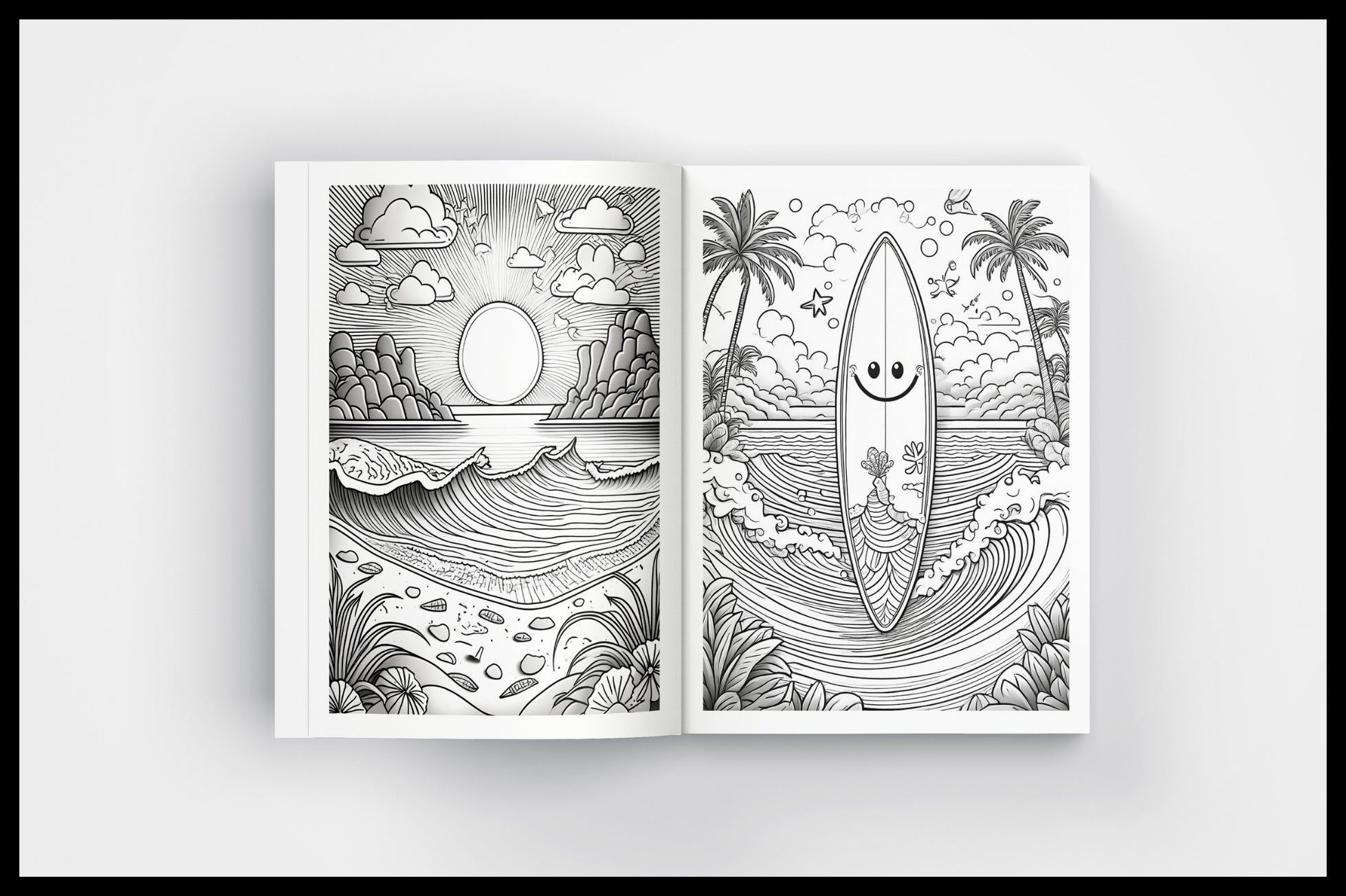 Summer Coloring Activities for Kids Workbook
