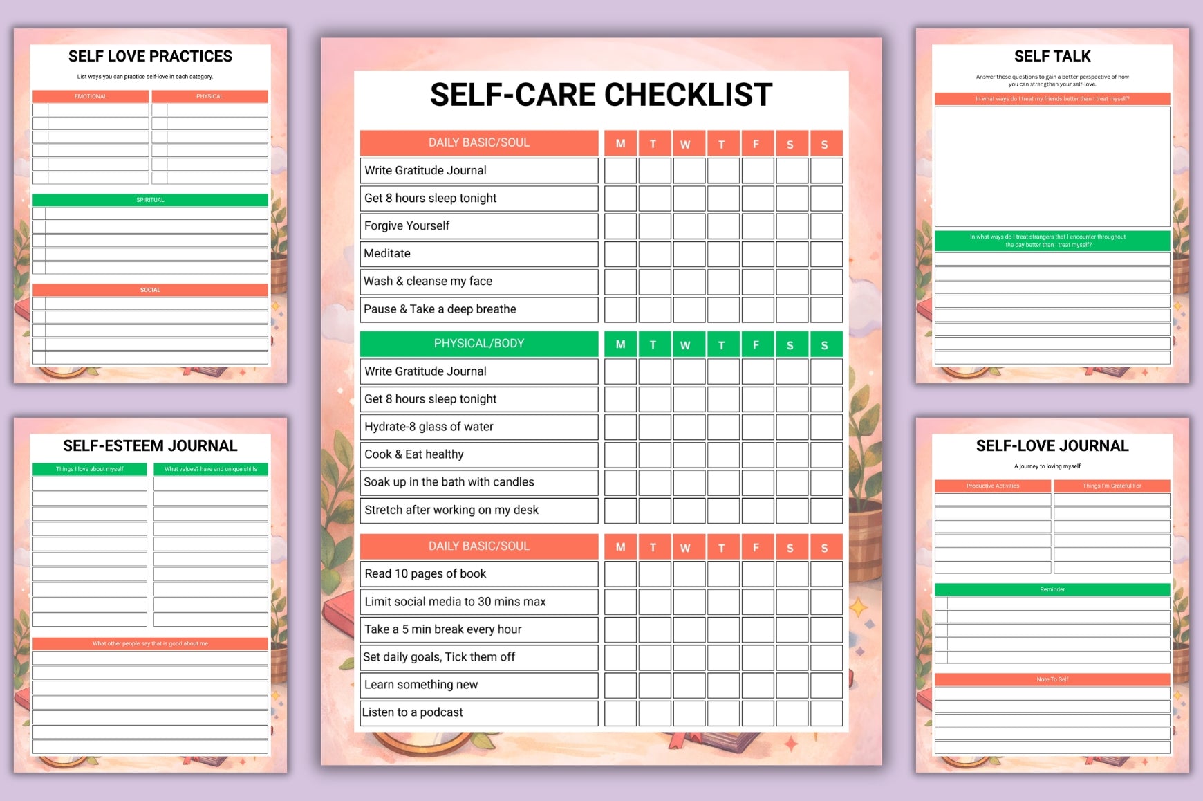 Self Love Healing Workbook