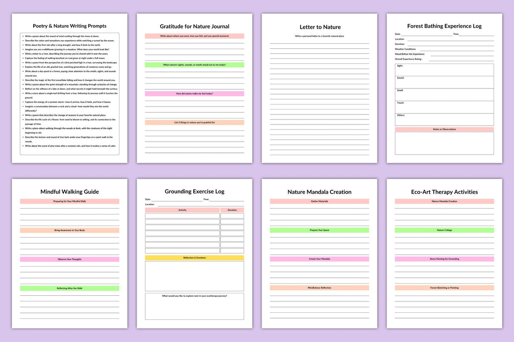 Ecotherapy Planner