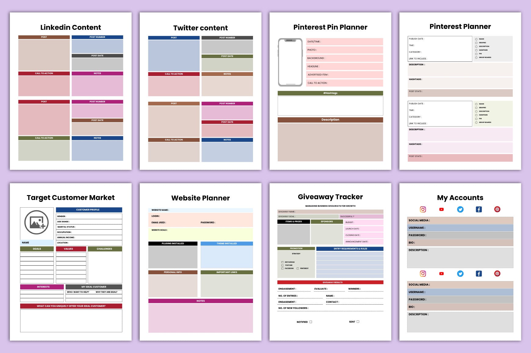 Soulful Content Creator Planner