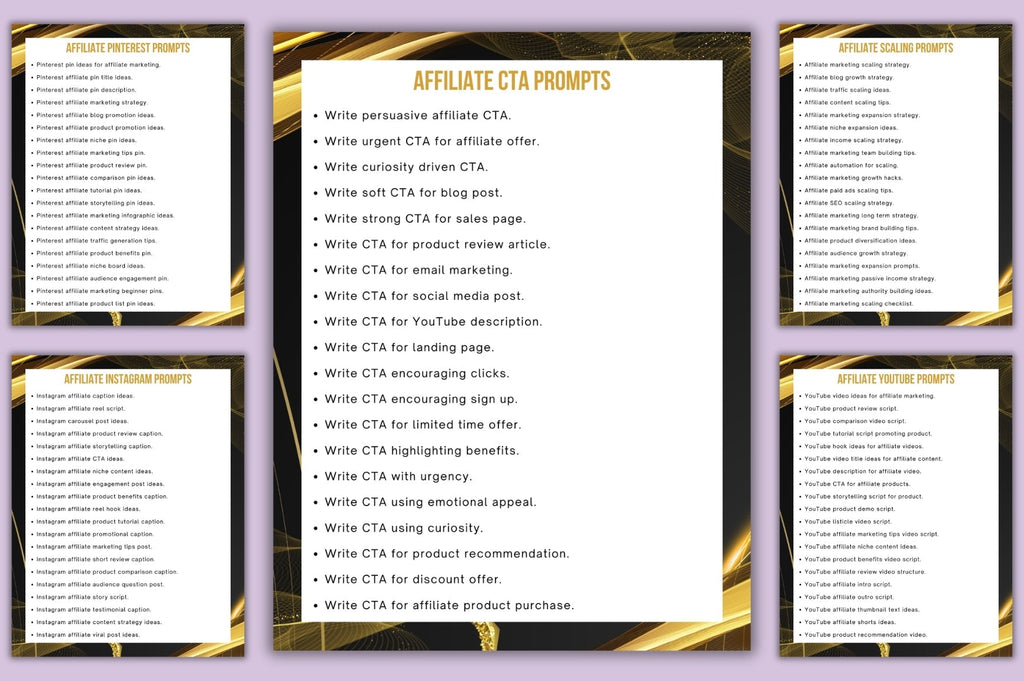 Affiliate Marketing Prompts