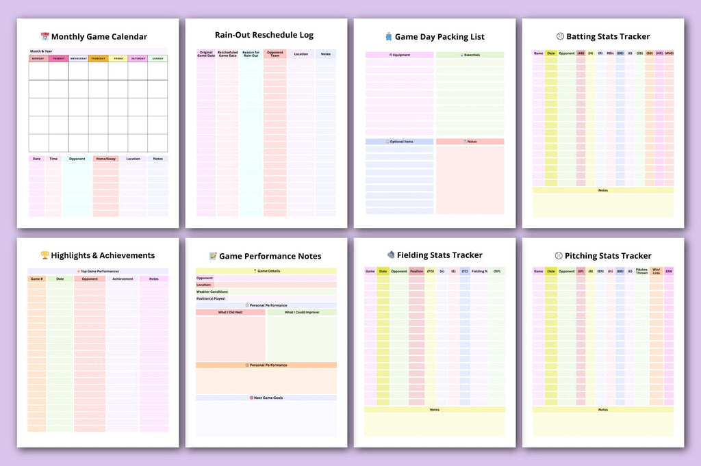 The Baseball Planner