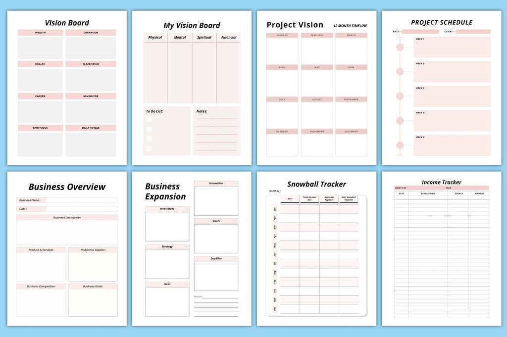 Money Saving Challenge Digital Planner