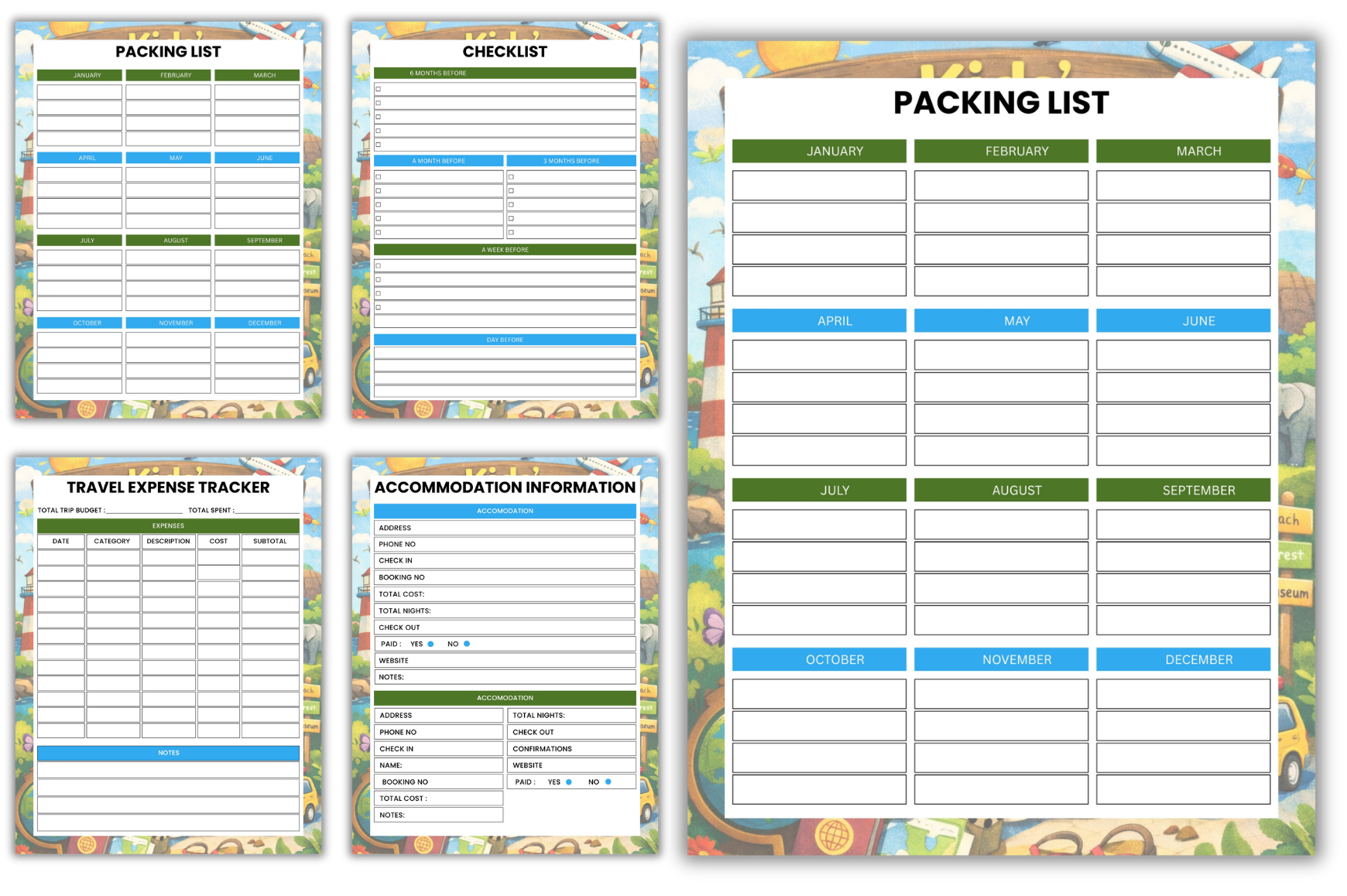 Kids Travel Journal