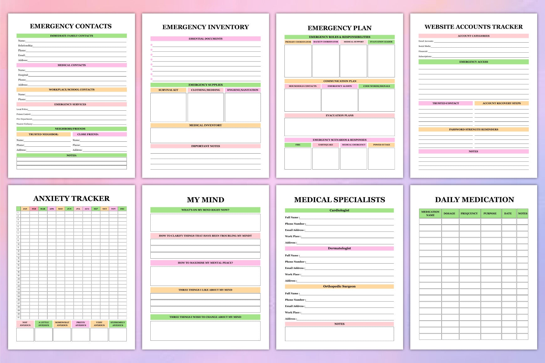 Emergency Planner Guide