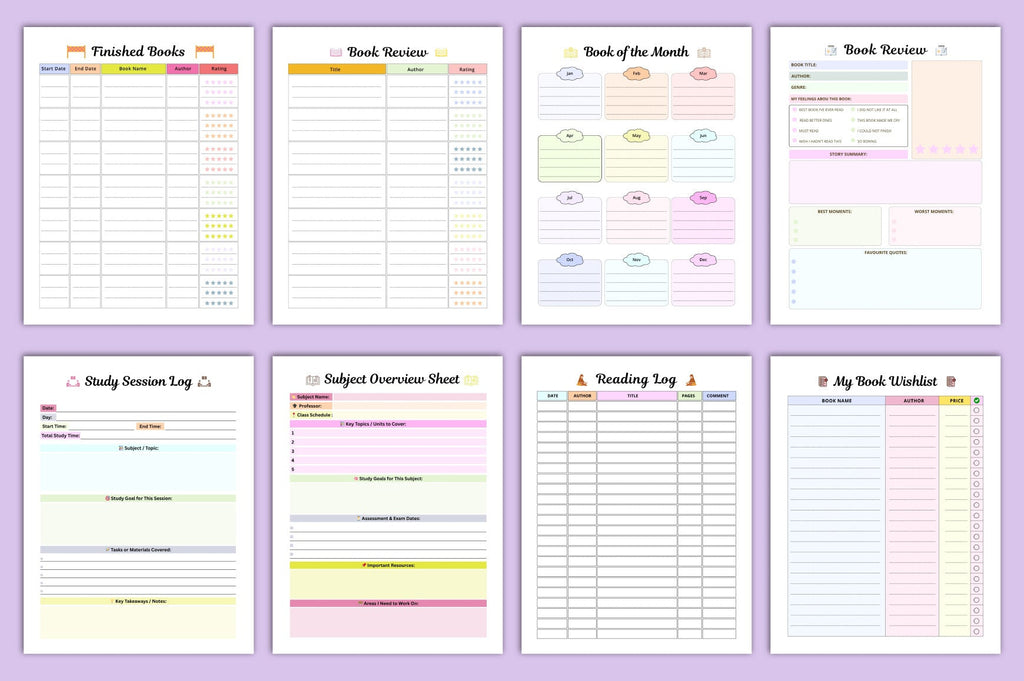 Study Glow Up Planner: Optimize Your Academic Success