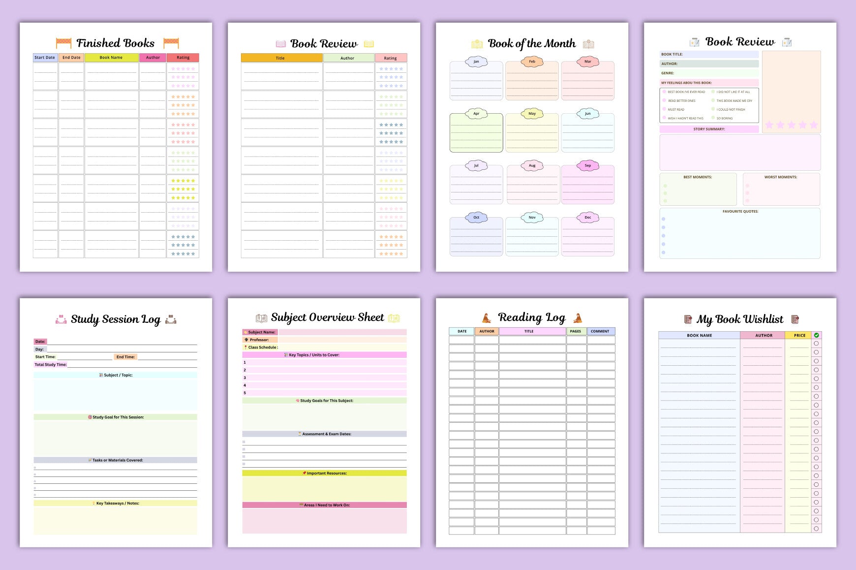 Study Glow Up Planner: Optimize Your Academic Success