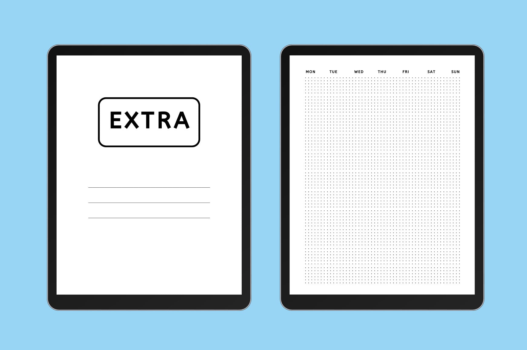Editable Social Media Planner