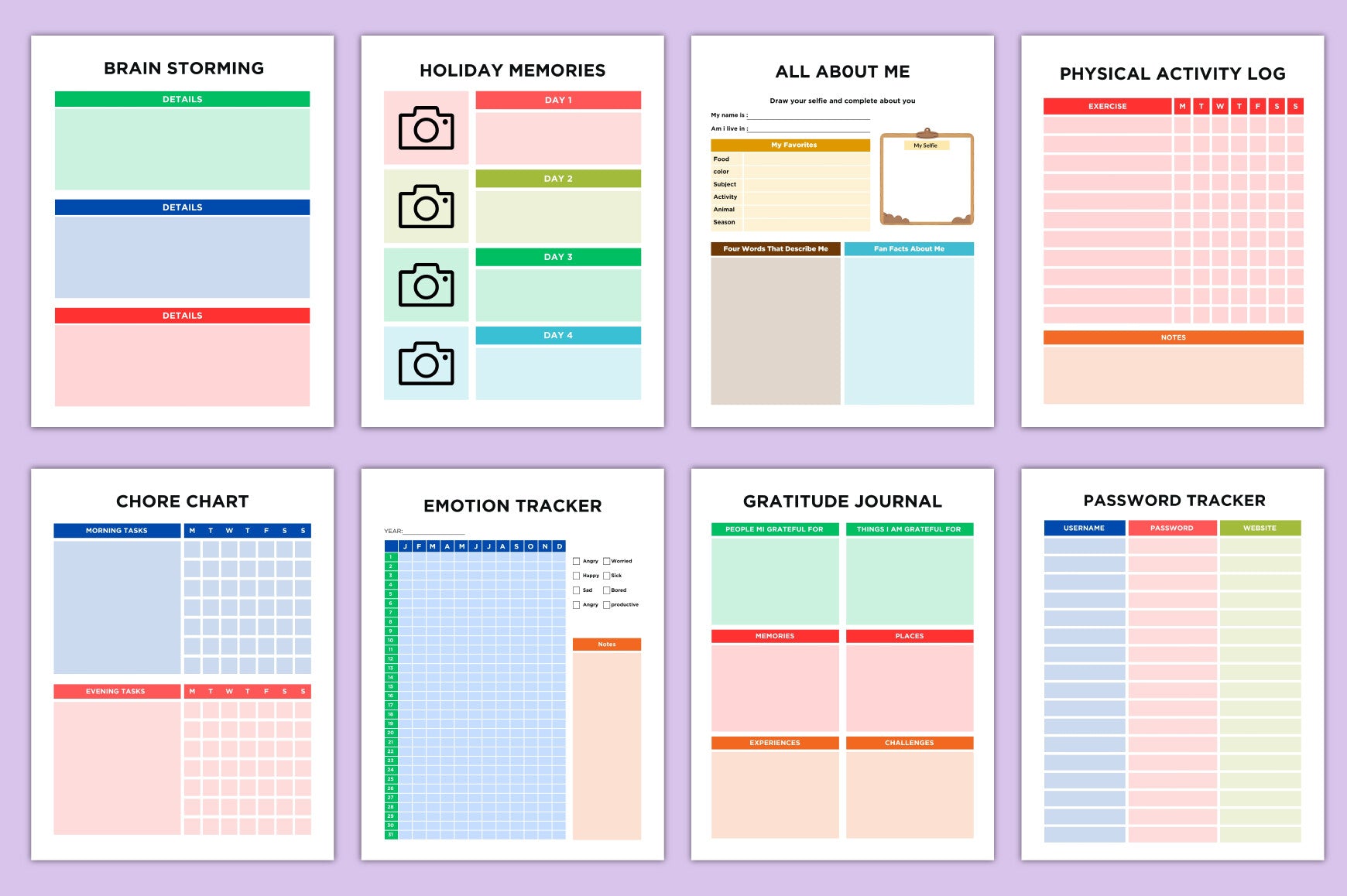 ADHD Planner for Kids Digital Preview