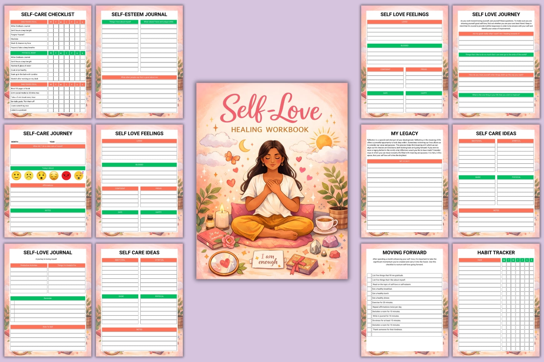 Self Love Healing Workbook