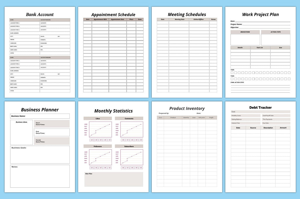 Editable Five-Year Budget Planner