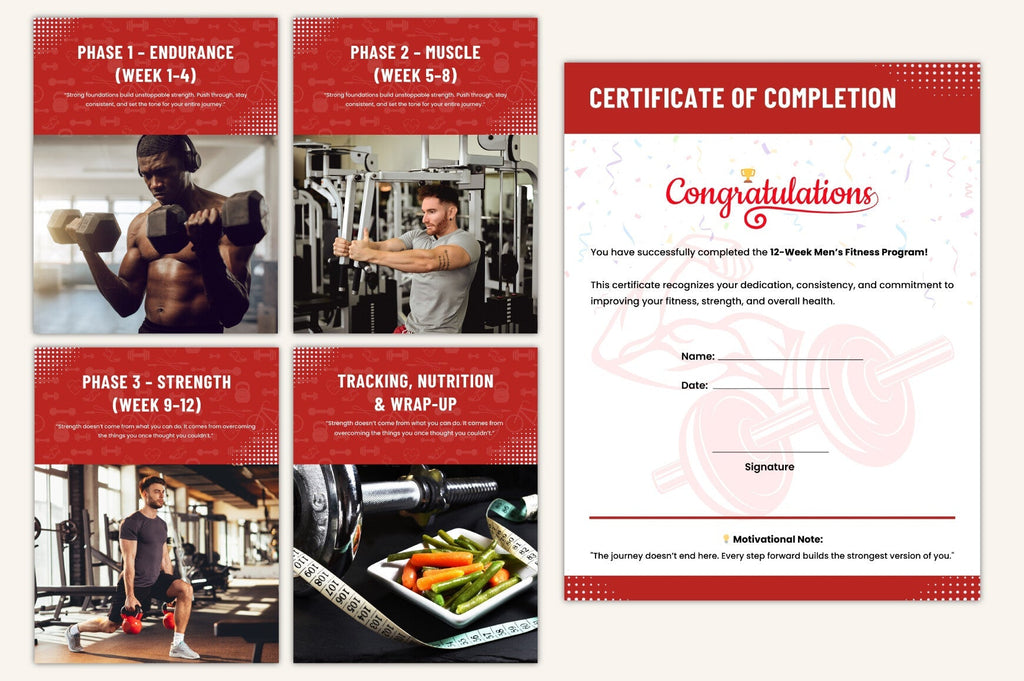 Week Men's Fitness Program Guide
