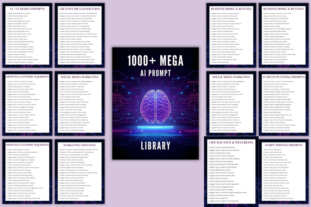 Mega AI Library Prompts