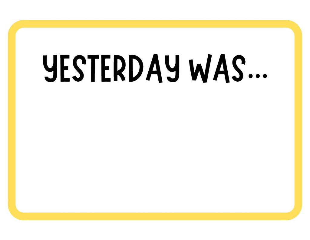 Days of the Week Flashcards