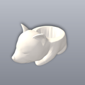 Dog Planter With Holes 3D Print STL File