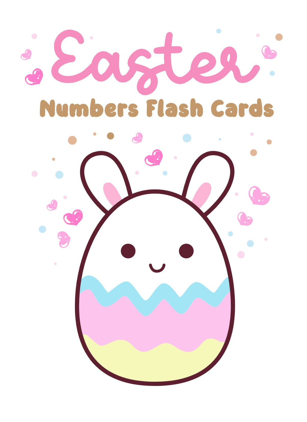 Easter Number Flashcards for Kids