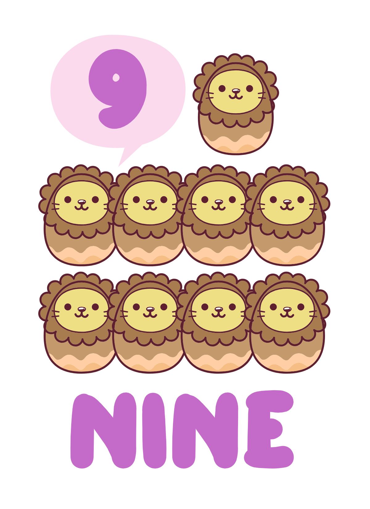 Easter Number Flashcards for Kids