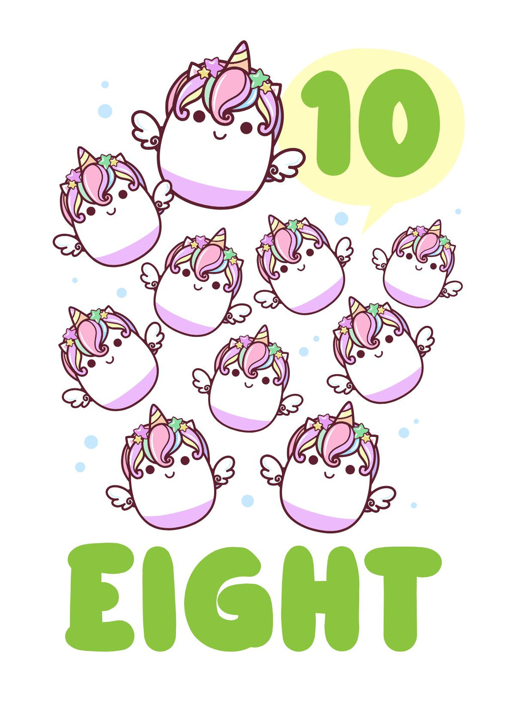 Easter Number Flashcards for Kids