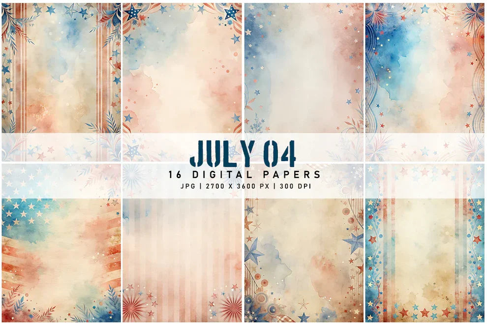 July 4th Digital Papers