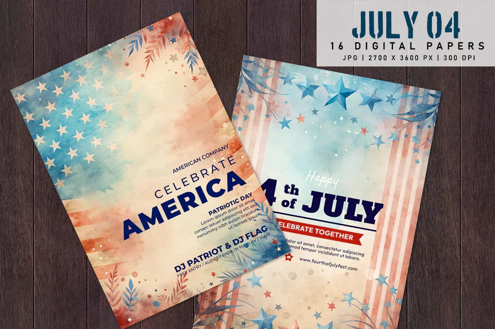 July 4th Digital Papers