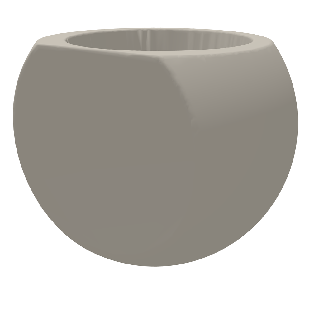 Laughing Emoji Planter Wall With Hole 3D Print STL File