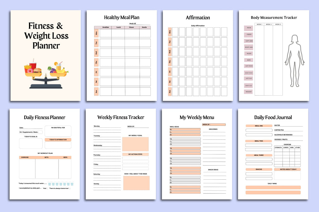 Fitness Weight Loss Planner