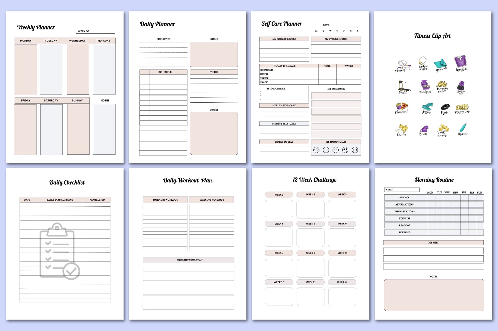 Health and Fitness Planner