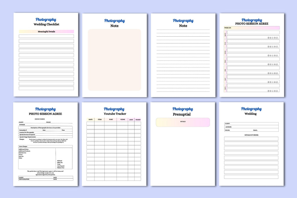 Photography Planner