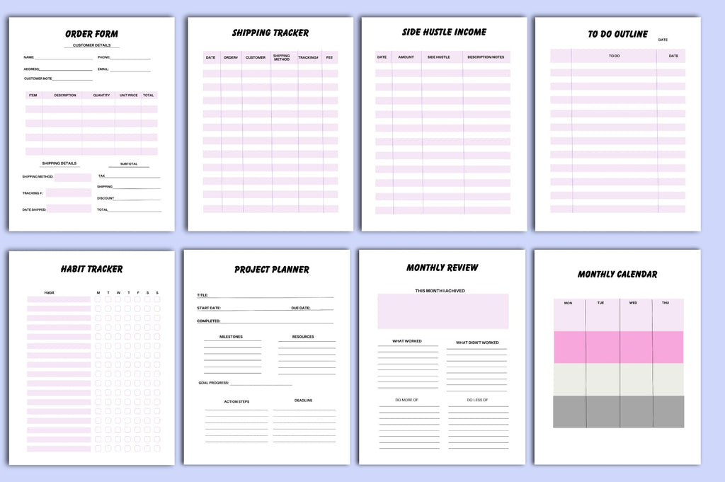 Side Hustle Planner