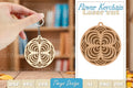 Flower Mandala Keychain SVG Bundle