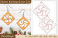 Lasercut Flower Earrings SVG Bundle