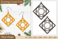 Earrings Mandala Lasercut SVG Bundle