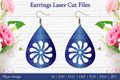 Laser Cut Flower Earrings SVG Bundle