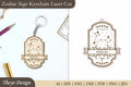 Zodiac Sign Keychain SVG Bundle